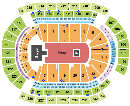 Prudential Center NF Seating Chart