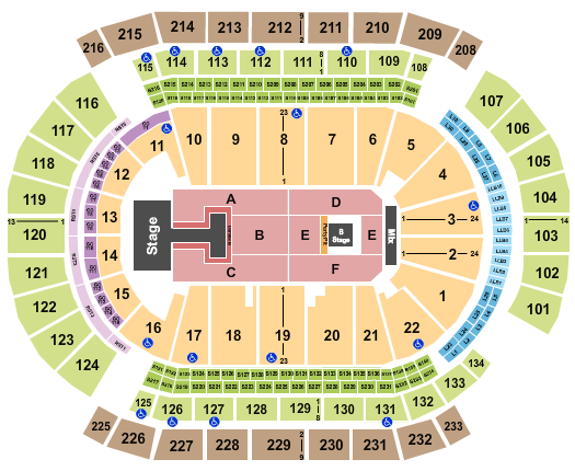 Prudential Center NKOTB 2022 Seating Chart