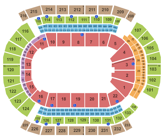 Prudential Center Open Floor Seating Chart