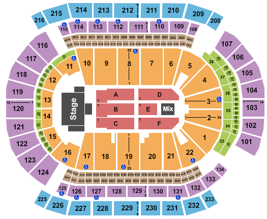 Prudential Center Paul McCartney Seating Chart