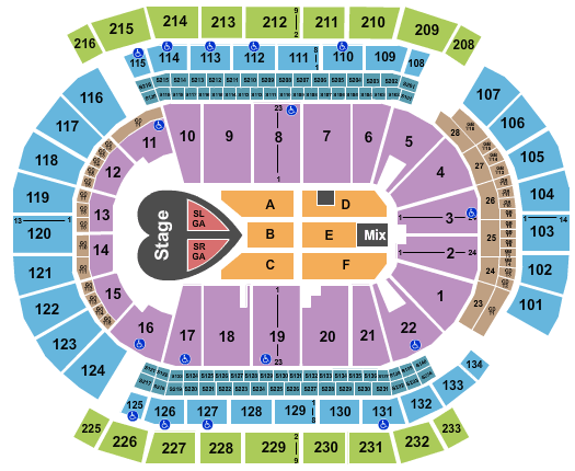 Prudential Center Pink Seating Chart