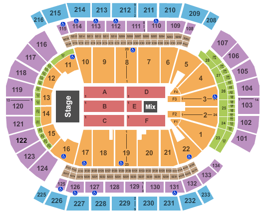 Prudential Center Seating Chart Chris Brown