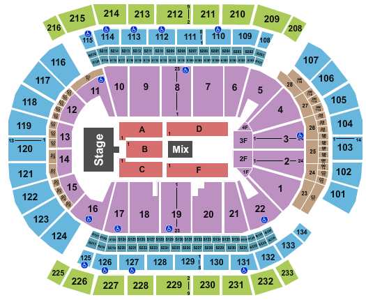 Prudential Center Sugarland Seating Chart