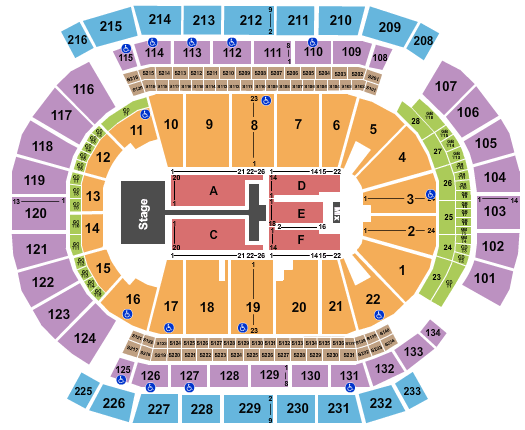 Prudential Center TobyMac Seating Chart