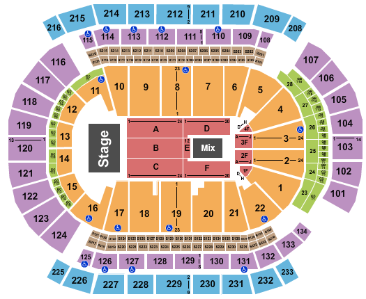 Prudential Center Interactive Seating Chart