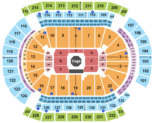 Prudential Center UFC Seating Chart