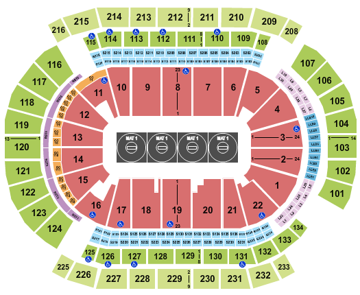 Prudential Center Wrestling 2 Seating Chart