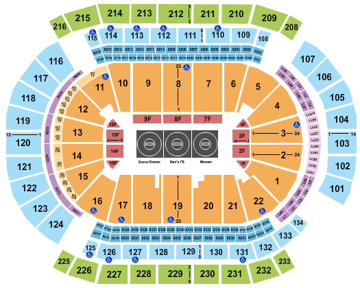 Prudential Center Wrestling 3 Seating Chart