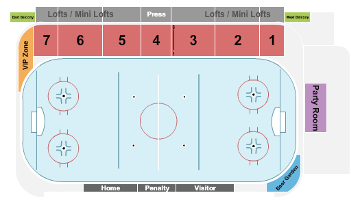 Pueblo Ice Arena Next Event Seating Chart