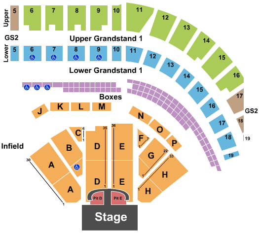 Puyallup Fairgrounds At Washington State Fair Events Center Brad Paisley Seating Chart