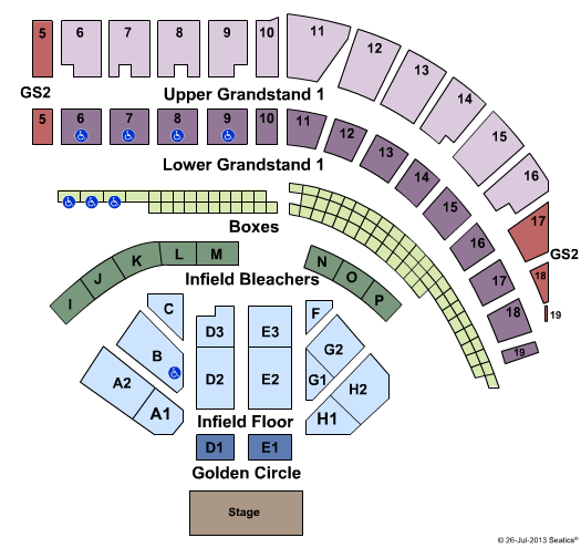 Puyallup Fairgrounds At Washington State Fair Events Center End Stage Seating Chart