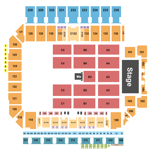 Q2 Stadium Concert 2 Seating Chart