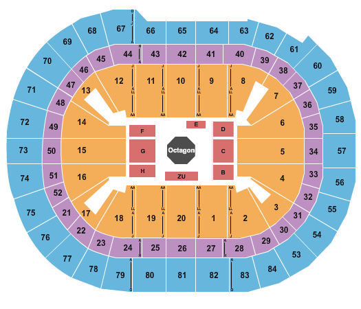 Qudos Bank Arena MMA Seating Chart