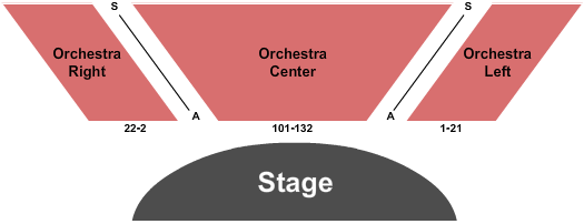 Queen Creek Performing Arts Center Seating Map