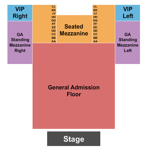 Queen Elizabeth Theatre - Toronto Endstage GA Floor 3 Seating Chart