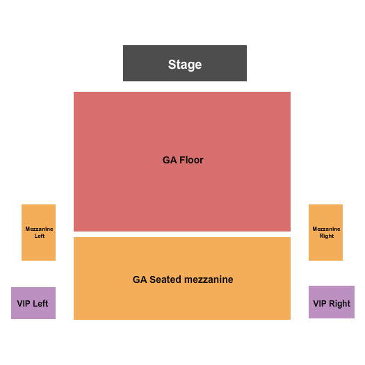 Queen Elizabeth Theatre - Toronto GA Floor & GA Seated Mezz Seating Chart