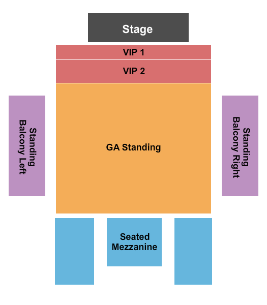 Queen Elizabeth Theatre - Toronto GA Flr/Rsv Balc/VIP 1 & 2 Seating Chart