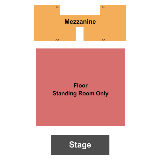 Queen Elizabeth Theatre - Toronto GA/No Sides Seating Chart