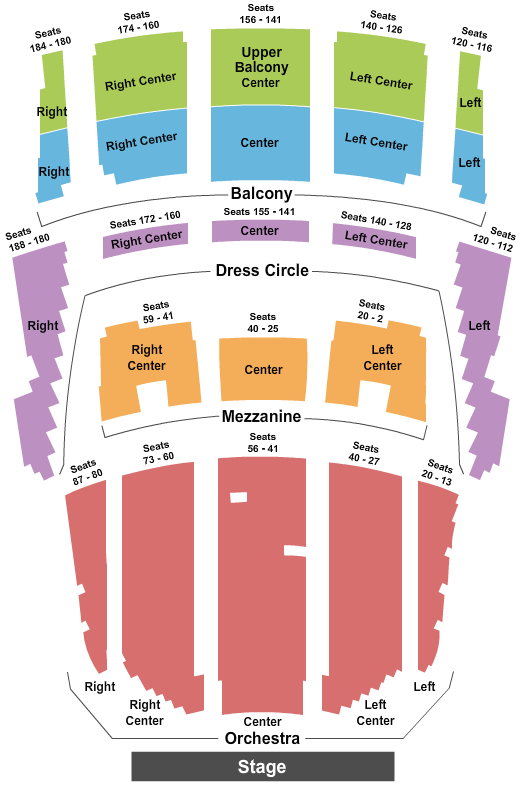 Queen Elizabeth Theatre - Vancouver Next Event Seating Chart