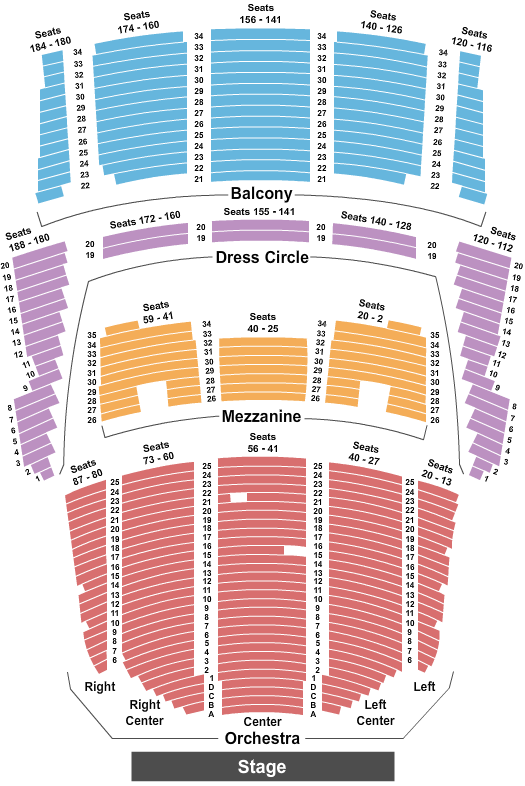 Robert Plant Queen Elizabeth Theatre - Vancouver Seating Chart