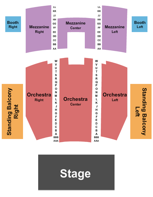 Queen Elizabeth Theatre - Toronto End Stage 3 Seating Chart