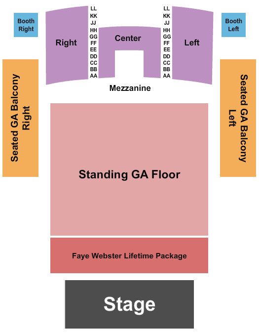 Faye Webster Queen Elizabeth Theatre - Toronto Seating Chart