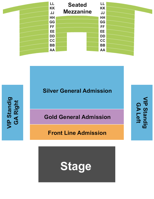 Queen Elizabeth Theatre - Toronto Front Line w/ VIP Seating Chart