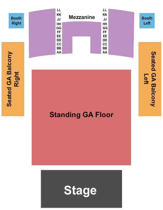 Queen Elizabeth Theatre - Toronto GA Floor/Seated GA Balcony Seating Chart