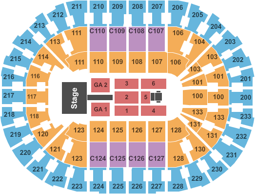 Rocket Mortgage FieldHouse 5 Seconds of Summer Seating Chart