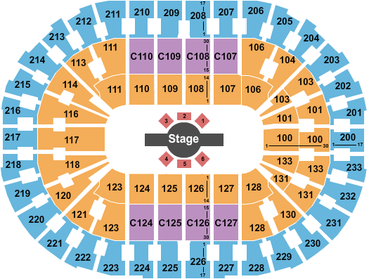 Rocket Mortgage FieldHouse Cirque Corteo Seating Chart