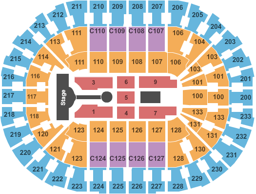 Rocket Mortgage FieldHouse Coldplay Seating Chart