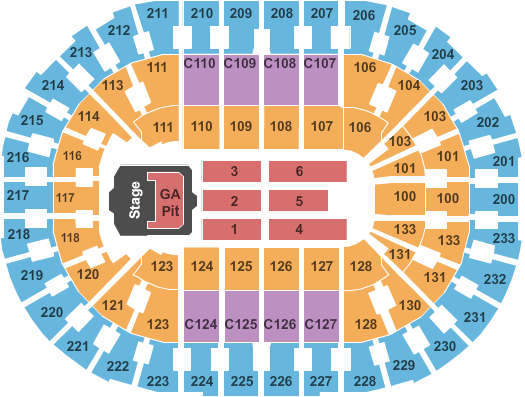 Rocket Mortgage FieldHouse Eric Church Seating Chart