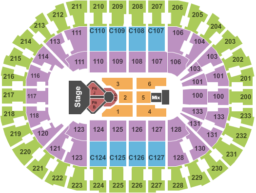Rocket Mortgage FieldHouse Justin Bieber Seating Chart