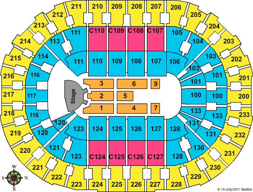 Rocket Mortgage FieldHouse Keith Urban Seating Chart