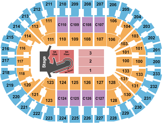 Rocket Mortgage FieldHouse Kelly Clarkson Seating Chart