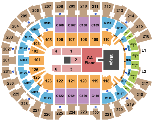 Rocket Mortgage FieldHouse Luke Combs Seating Chart