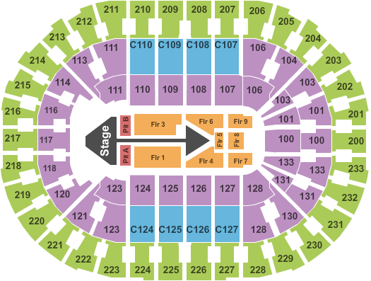 Rocket Mortgage FieldHouse Maroon 5 Seating Chart