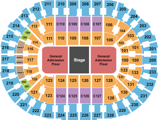 Rocket Mortgage FieldHouse Mumford And Sons Seating Chart