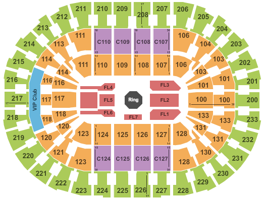 Rocket Mortgage FieldHouse UFC Seating Chart