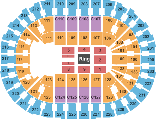 Rocket Mortgage FieldHouse WWE 2 Seating Chart