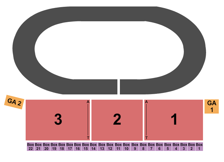 RAD Torque Raceway Racing Seating Chart