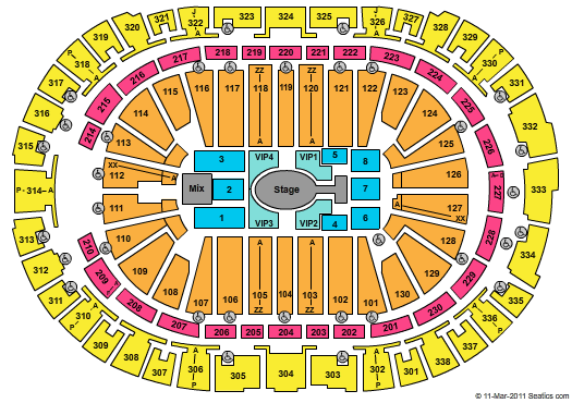 PNC Arena Prince Seating Chart