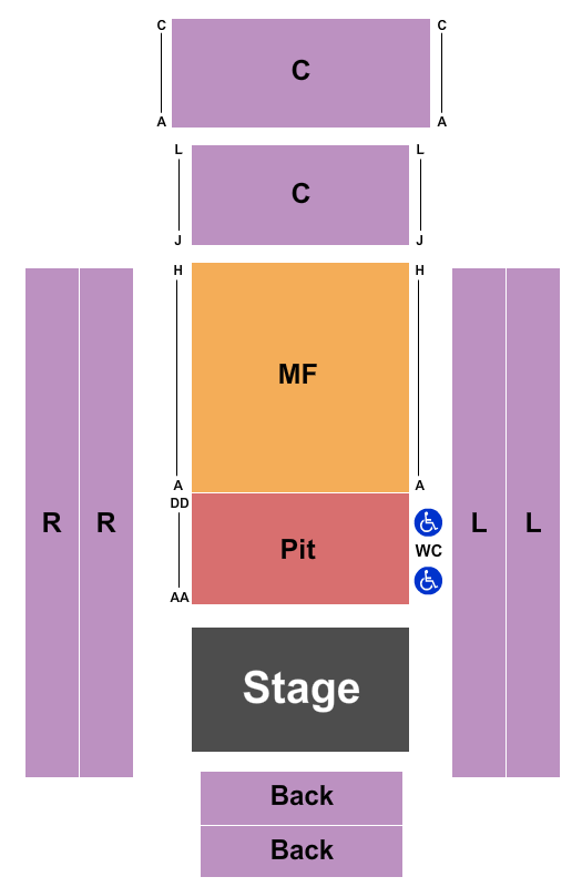 RBC Theatre At The Living Arts Centre End Stage Seating Chart