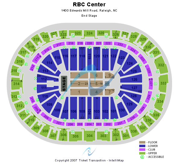 PNC Arena Dancing with the Stars Seating Chart
