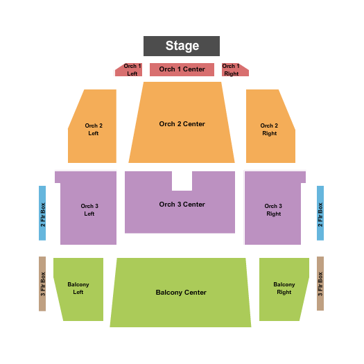 RCU Theatre - Pablo Center at the Confluence Seating Chart