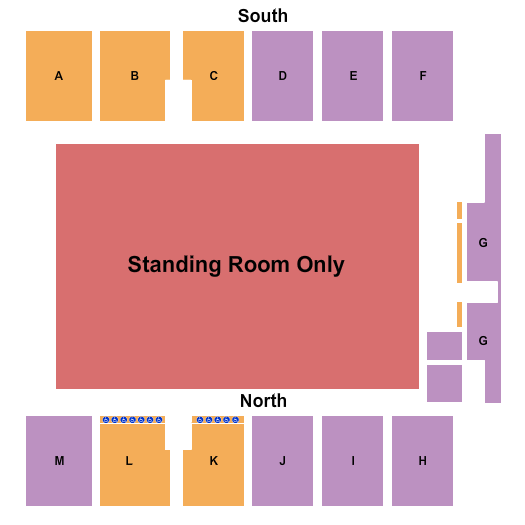 RGV Livestock Show Grounds SRO Floor Seating Chart