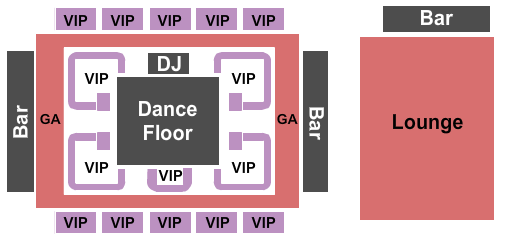 Ryse Nightclub Seating Chart