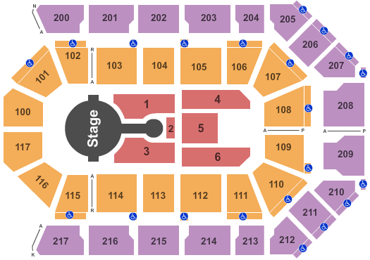 Blake Shelton - Rabobank Arena Seating Chart - Bakersfield