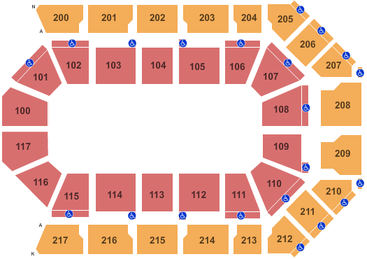 Mechanics Bank Arena Open Floor Seating Chart