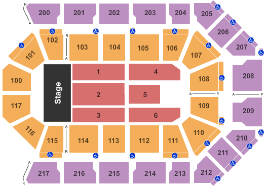Mechanics Bank Arena Elton John Seating Chart